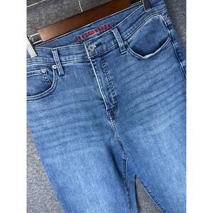 Lucky Brand Stevie High Rise Flare Jeans Medium Wash Blue Women 14/32 Preppy EUC